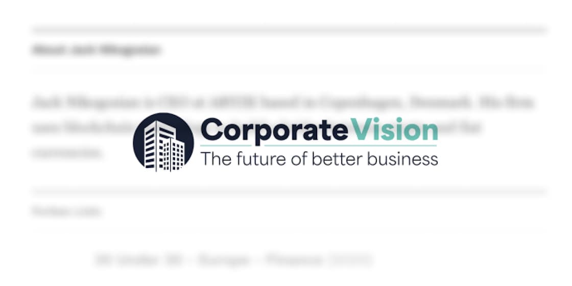 Thumbnail of article titled 'Corporate Vision Magazine'