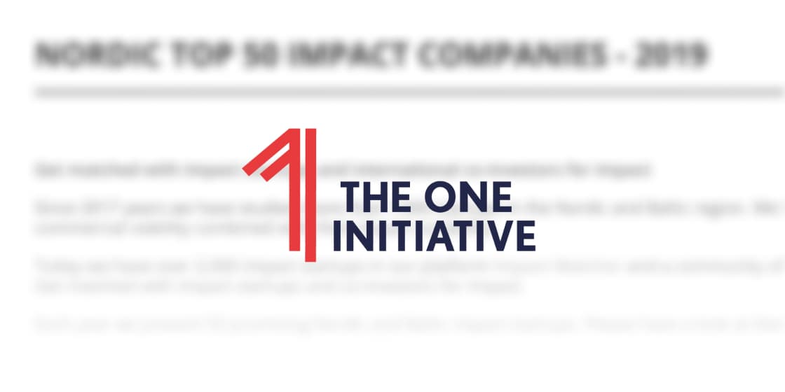 Thumbnail of article titled 'The One Initiative'